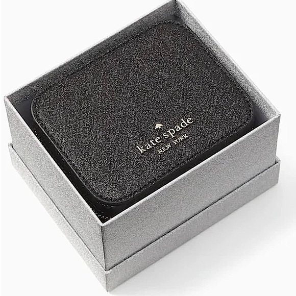 Kate Spade Sparkly Glitter Travel Jewelry Holder With Gift Box & Gift Bag NWT - Picture 6 of 11